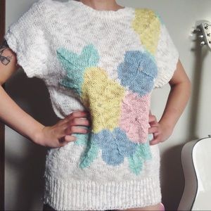 Vintage Floral Sweater